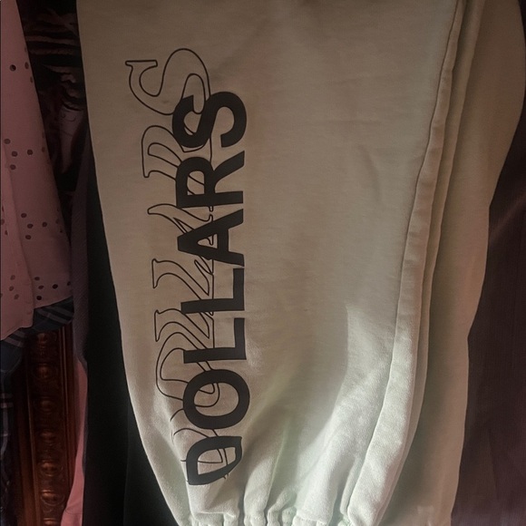 Mayfair The Label Group Seafoam Green IT COSTS $0 TO BE A NICE PERSON Sweatpants - Picture 4 of 4